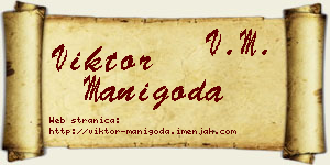 Viktor Manigoda vizit kartica